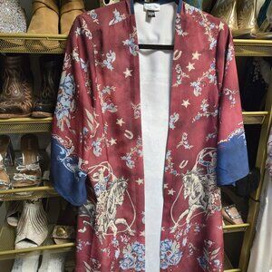 Tasha Polizzi lightweight Western Duster Designer long S fits S-M